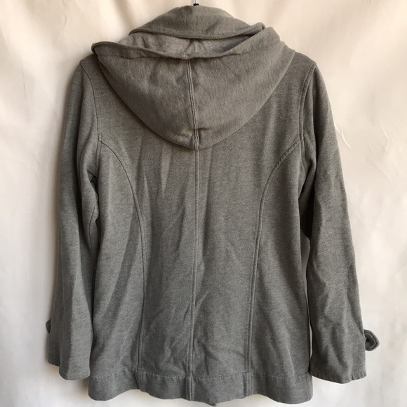 Ezekiel gray herringbone double-breasted hoodie jacket, size M - Picture 6 of 13